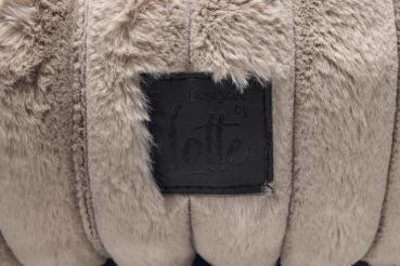 Preview: Katzenbett Reza - beige - rund - 50 x 50 x 15 cm